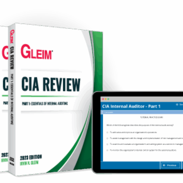 GLEIM CIA TEST BANK AND BOOK 2024 EDITION (PHYSICAL OR DIGITAL BOOK + ONLINE PRACTICE QUESTIONS)