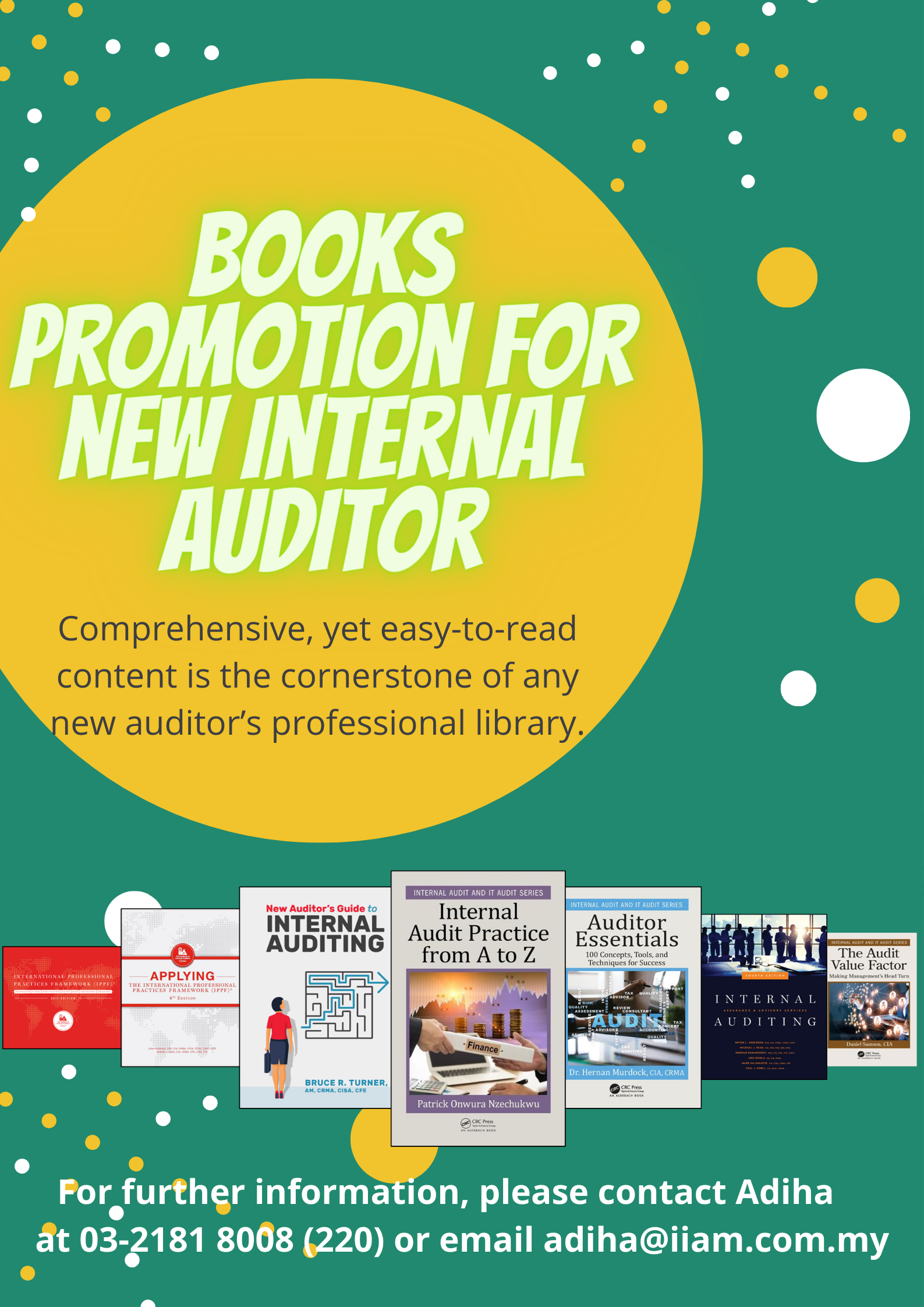 Books Promotion for New Internal Auditor