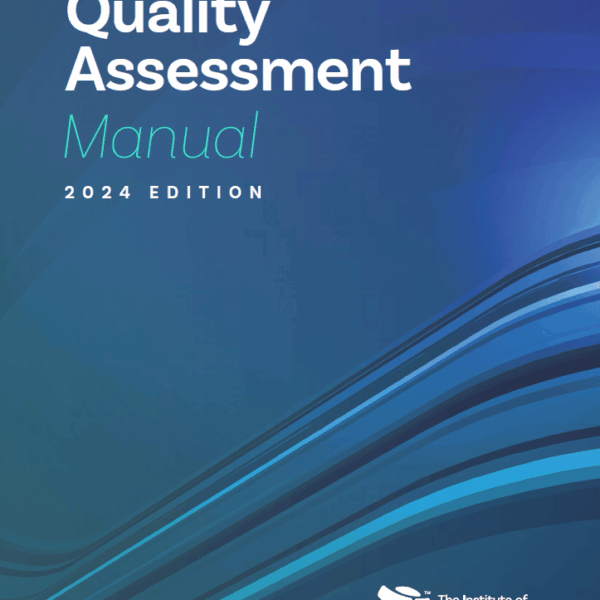 QUALITY ASSESSMENT MANUAL