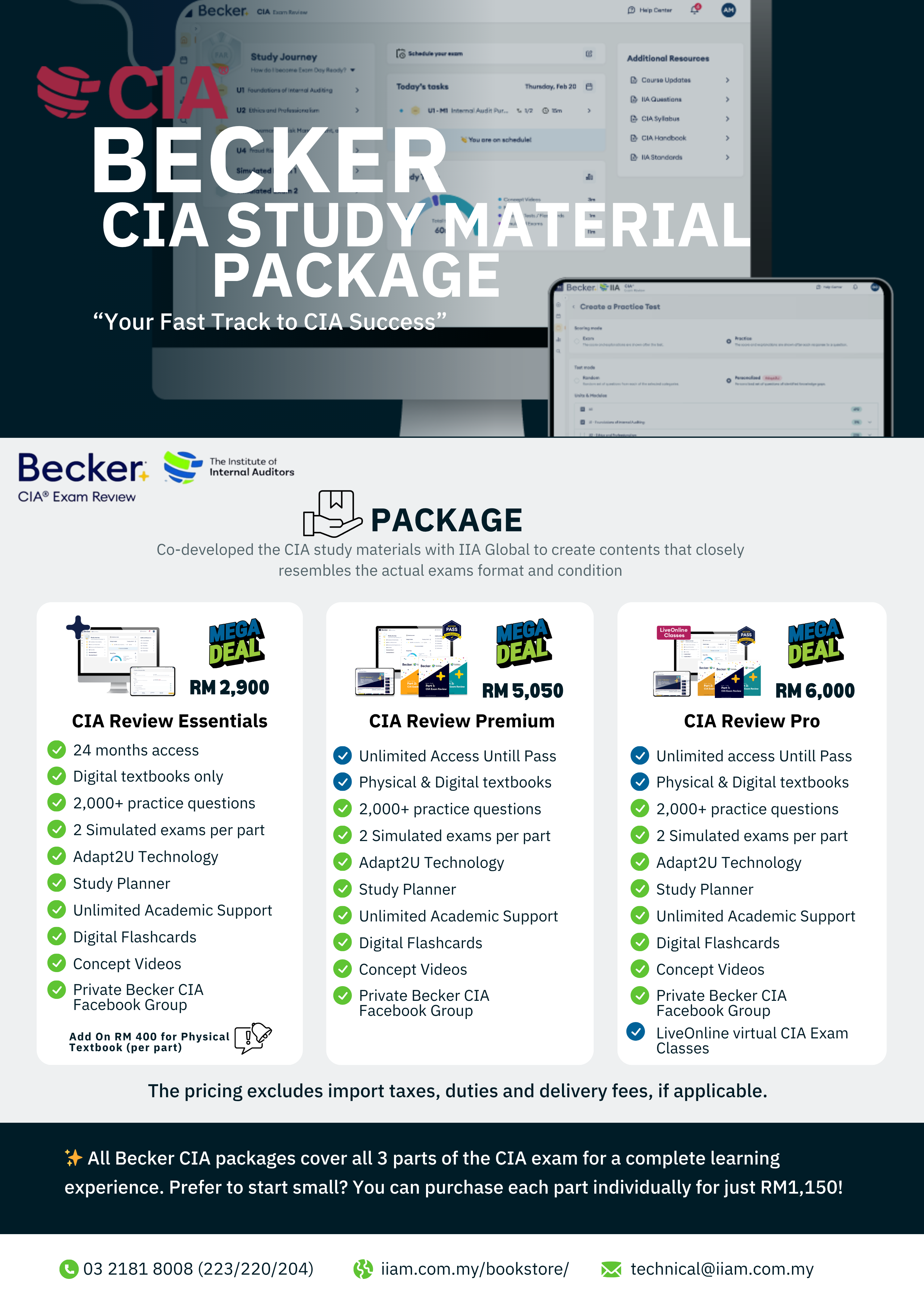 CIA Becker Study Materal Package
